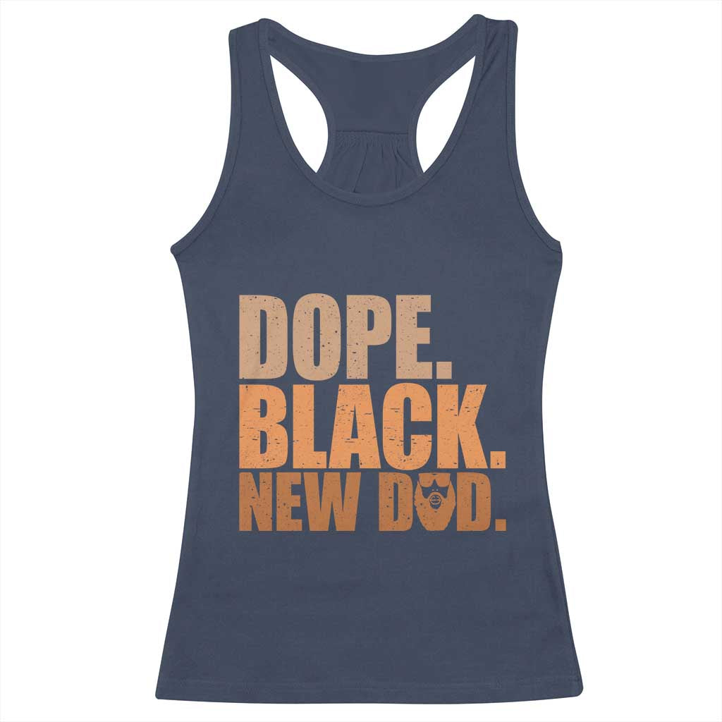Proud Black New Dad Racerback Tank Top African American Fathers Day Gift