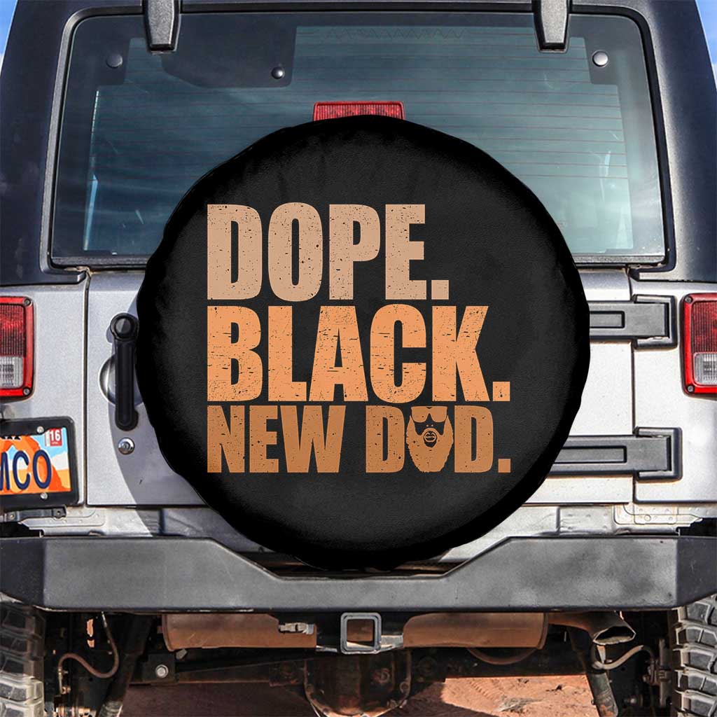 Proud Black New Dad Spare Tire Cover African American Fathers Day Gift