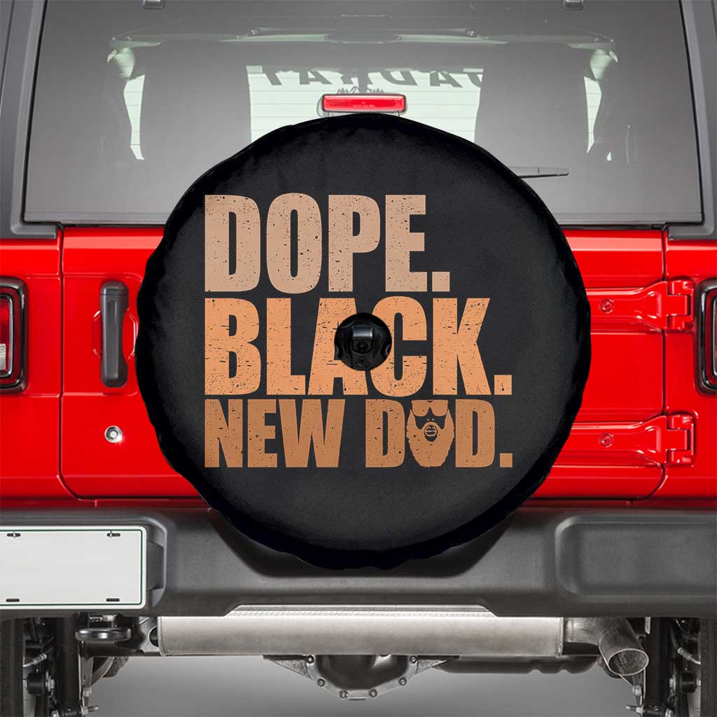 Proud Black New Dad Spare Tire Cover African American Fathers Day Gift
