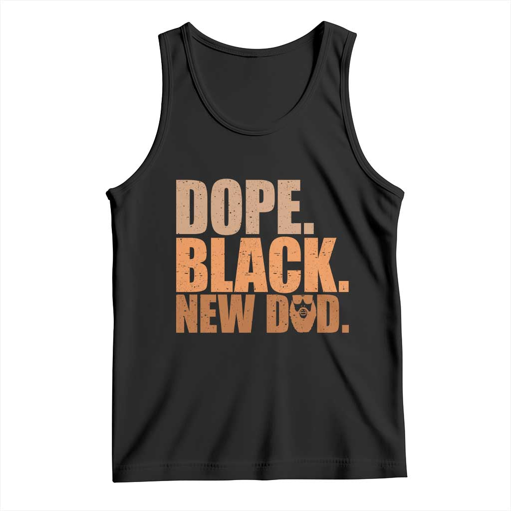 Proud Black New Dad Tank Top African American Fathers Day Gift TS12 Black Print Your Wear