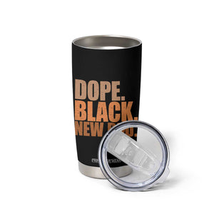 Proud Black New Dad Tumbler Cup African American Fathers Day Gift