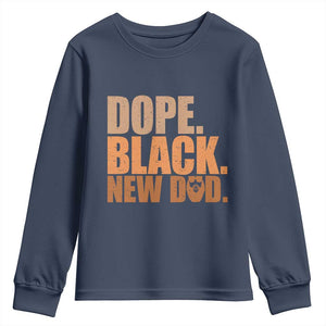 Proud Black New Dad Youth Sweatshirt African American Fathers Day Gift