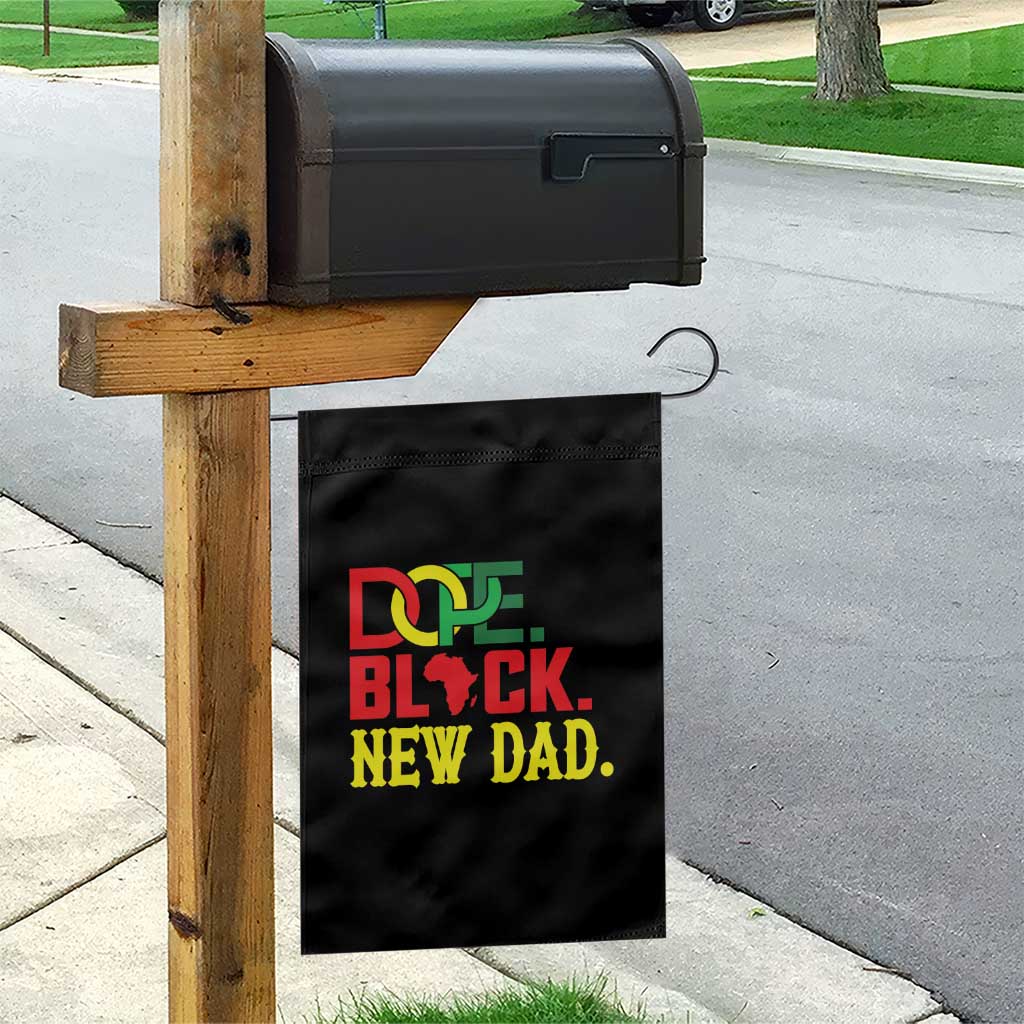 First Father's Day African American Dad Garden Flag New Dad Gift