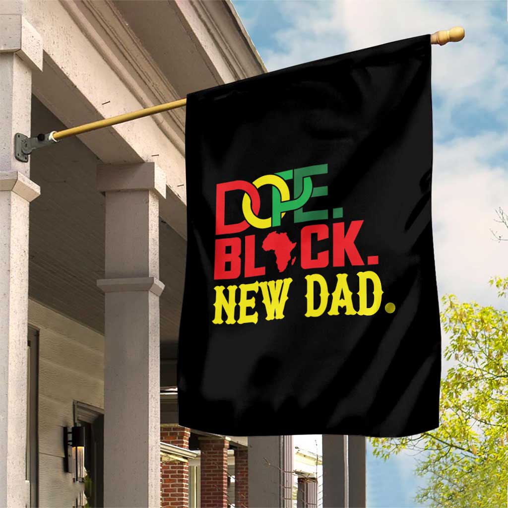 First Father's Day African American Dad Garden Flag New Dad Gift