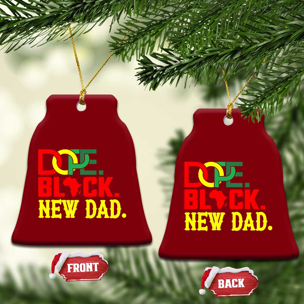 First Father's Day African American Dad Ceramic Ornament New Dad Gift