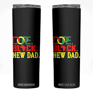 First Father's Day African American Dad Skinny Tumbler New Dad Gift