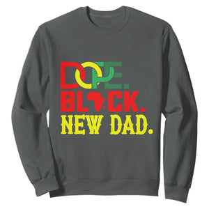 First Father's Day African American Dad Sweatshirt New Dad Gift