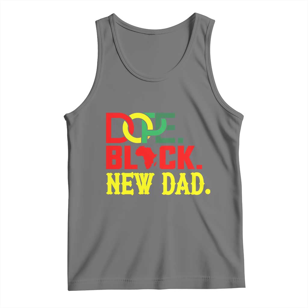 First Father's Day African American Dad Tank Top New Dad Gift