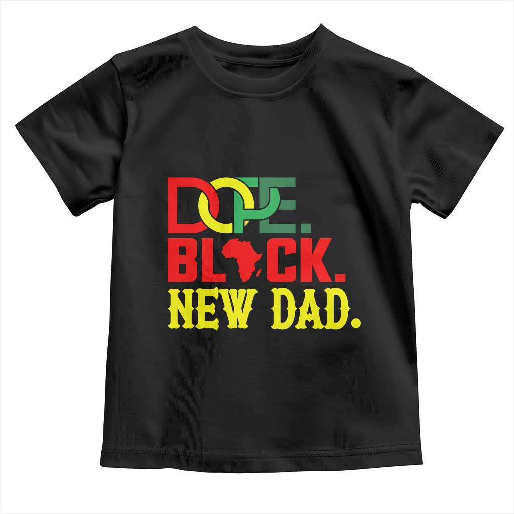 First Father's Day African American Dad Toddler T Shirt New Dad Gift