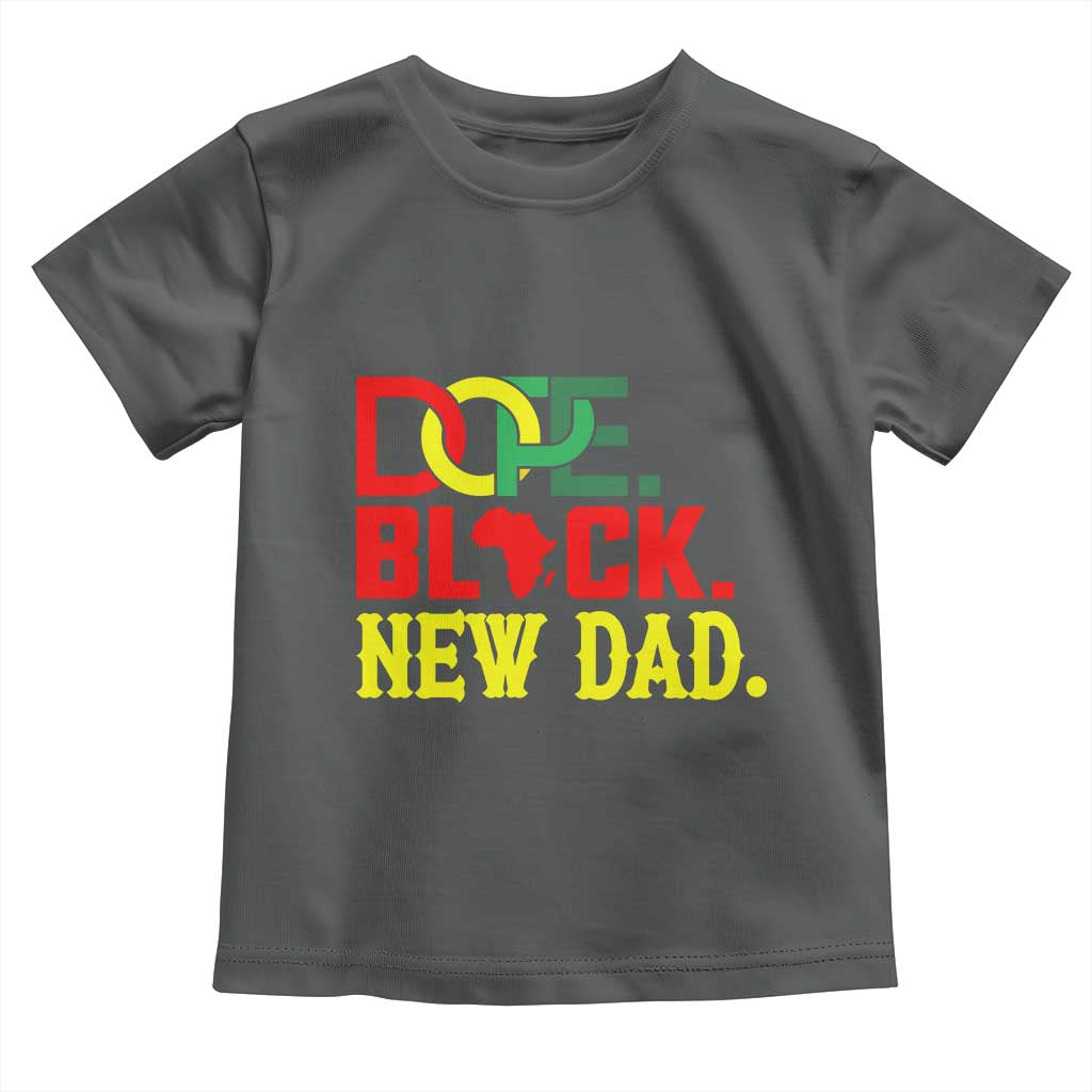 First Father's Day African American Dad Toddler T Shirt New Dad Gift