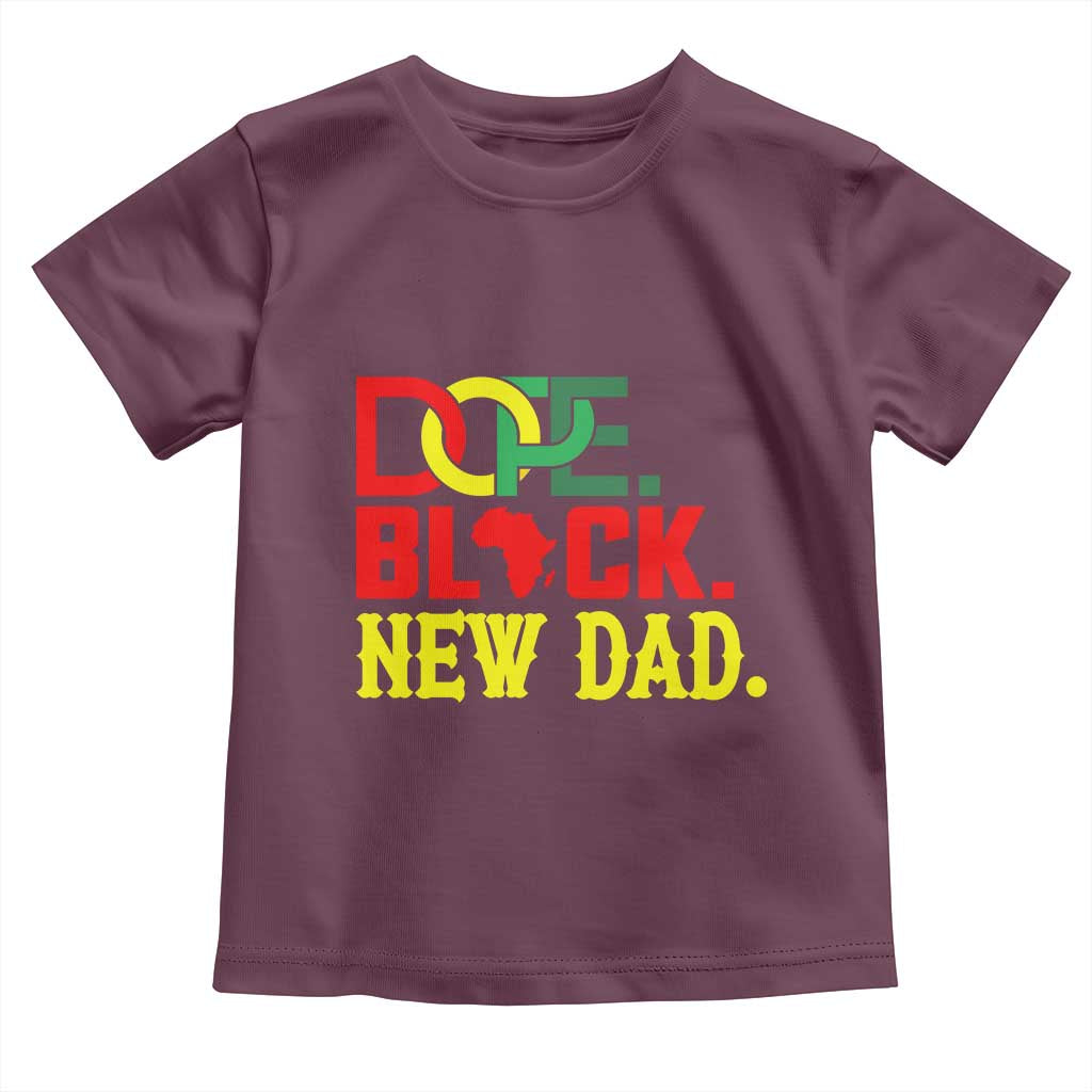 First Father's Day African American Dad Toddler T Shirt New Dad Gift