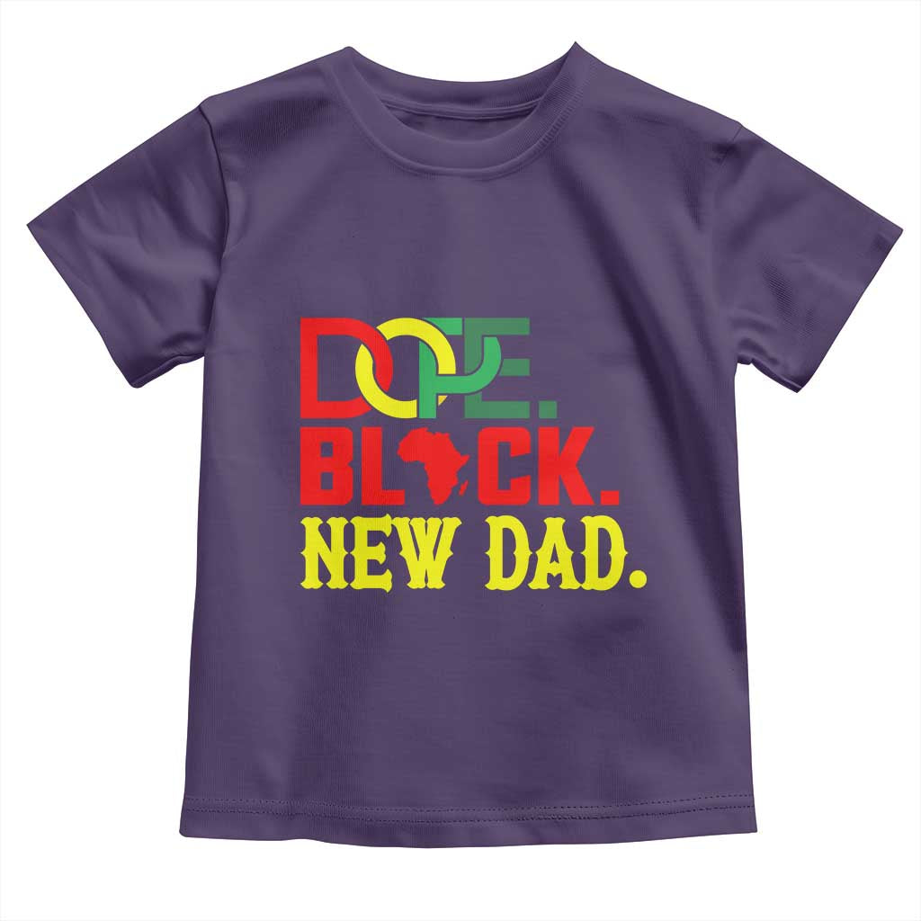 First Father's Day African American Dad Toddler T Shirt New Dad Gift