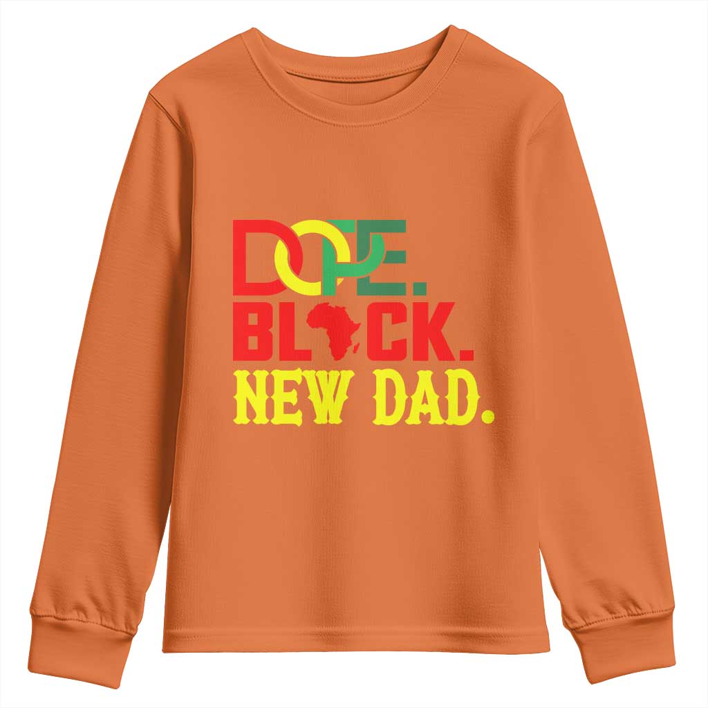 First Father's Day African American Dad Youth Sweatshirt New Dad Gift