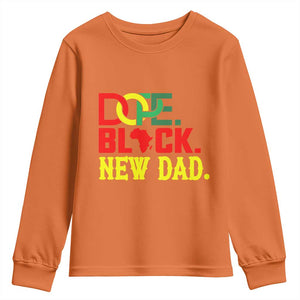 First Father's Day African American Dad Youth Sweatshirt New Dad Gift