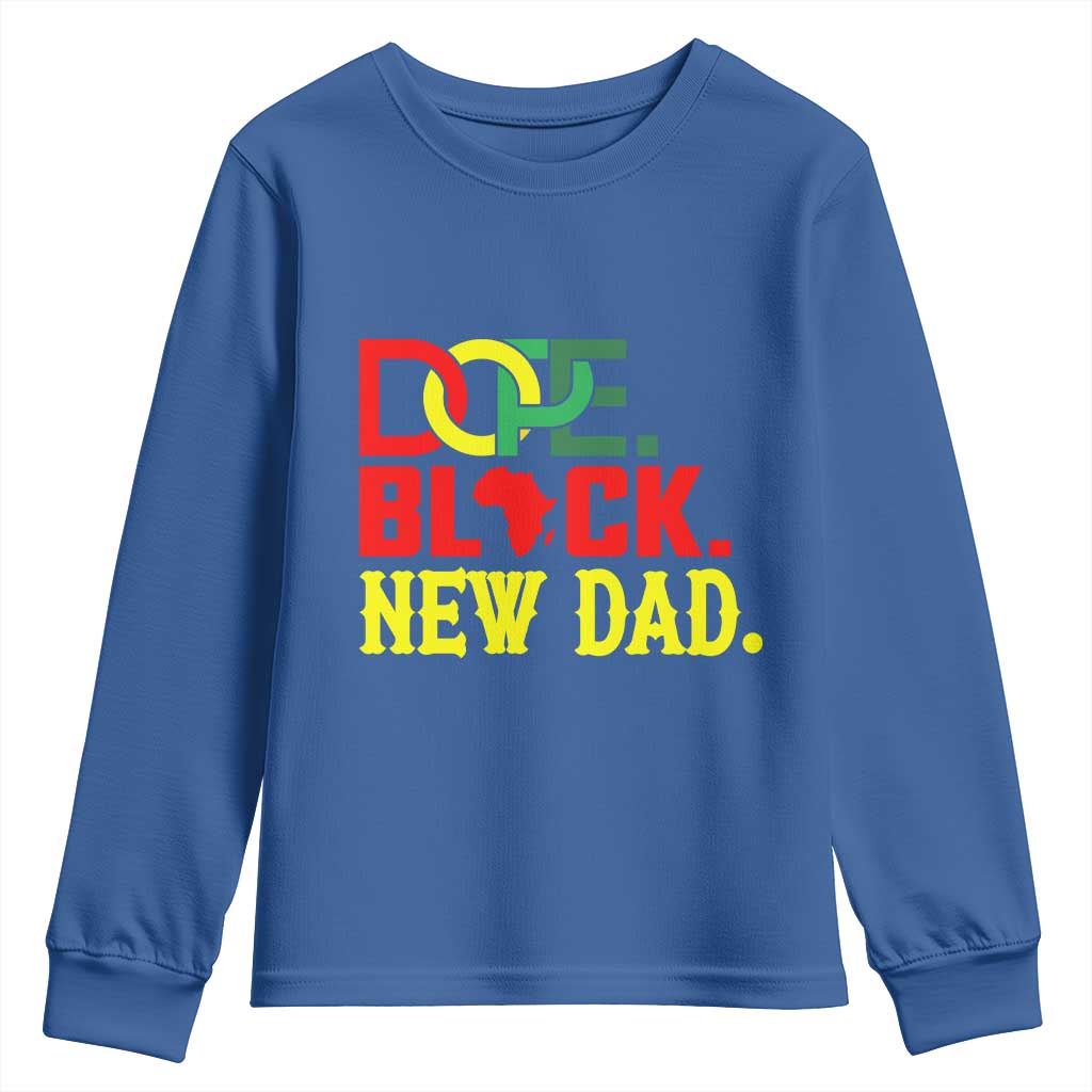 First Father's Day African American Dad Youth Sweatshirt New Dad Gift