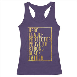 Strong Black Father Racerback Tank Top Hero Leader Provider Protector Gift