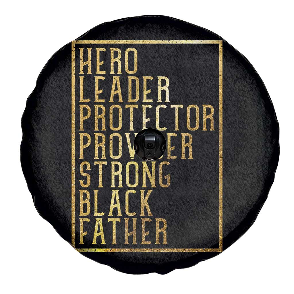 Strong Black Father Spare Tire Cover Hero Leader Provider Protector Gift