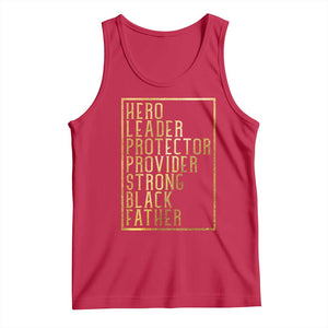Strong Black Father Tank Top Hero Leader Provider Protector Gift