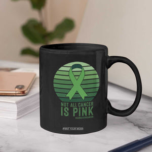 Liver Cancer Awareness Coffee Mug Not All Cancer Is Pink Ribbon Support Gift