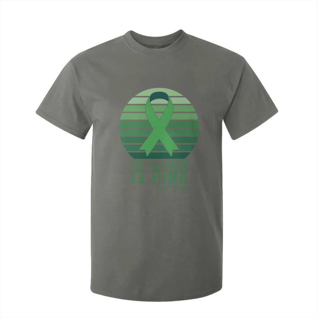 Liver Cancer Awareness T Shirt For Kid Not All Cancer Is Pink Ribbon Support Gift
