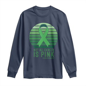 Liver Cancer Awareness Long Sleeve Shirt Not All Cancer Is Pink Ribbon Support Gift