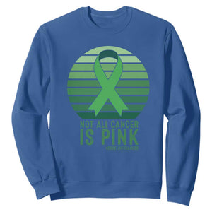 Liver Cancer Awareness Sweatshirt Not All Cancer Is Pink Ribbon Support Gift