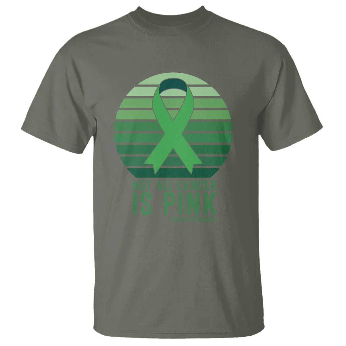 Liver Cancer Awareness T Shirt Not All Cancer Is Pink Ribbon Support Gift