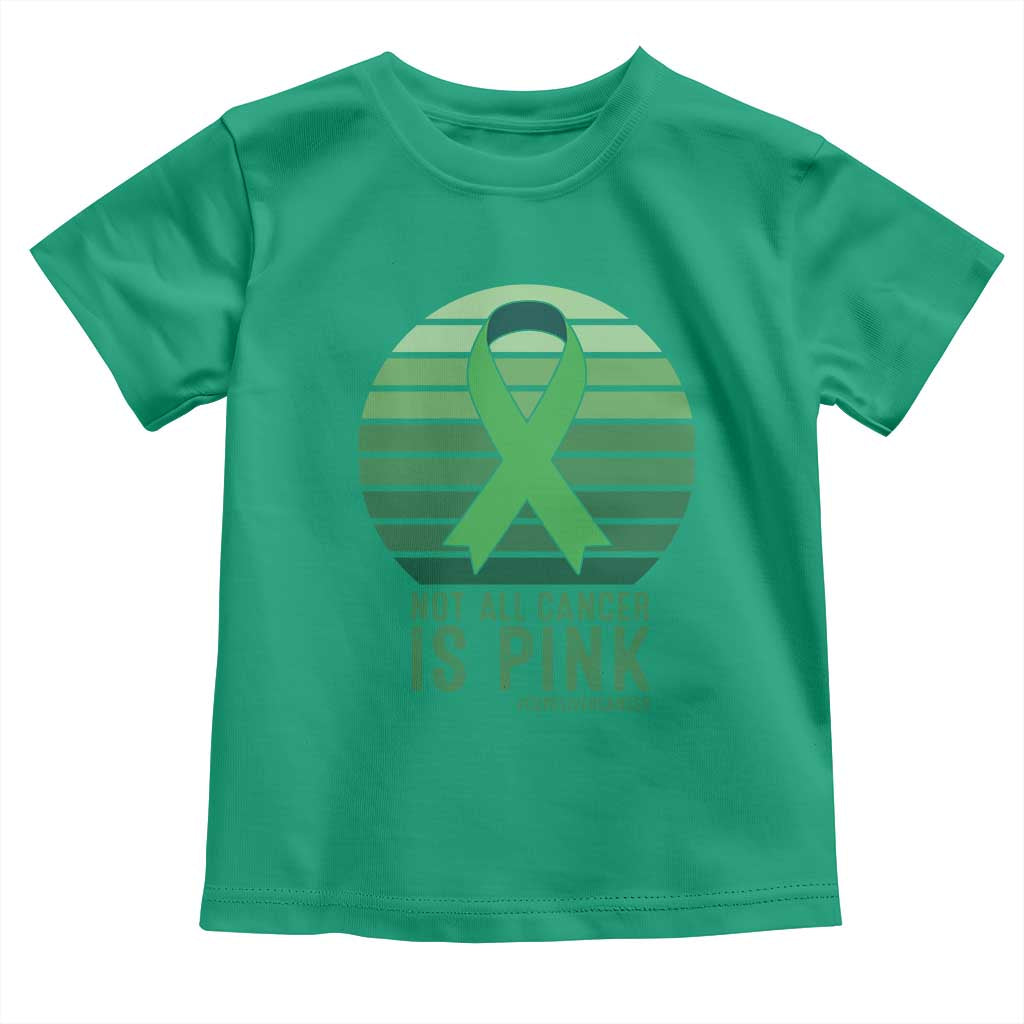 Liver Cancer Awareness Toddler T Shirt Not All Cancer Is Pink Ribbon Support Gift