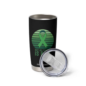 Liver Cancer Awareness Tumbler Cup Not All Cancer Is Pink Ribbon Support Gift
