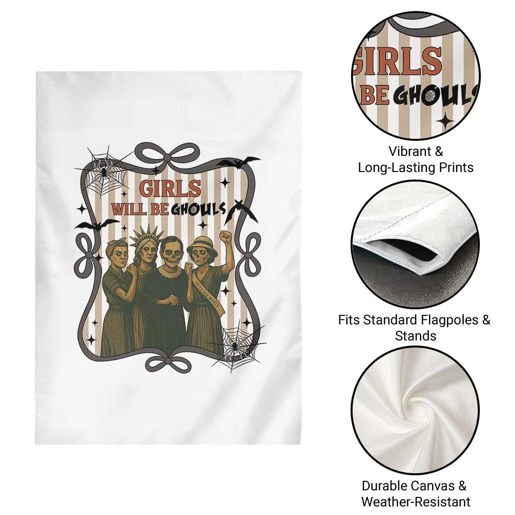 Halloween Feminist Garden Flag Girls Will Be Ghouls Women Empowerment TS12 Print Your Wear