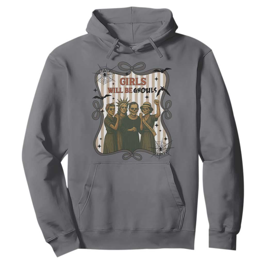 Halloween Feminist Hoodie Girls Will Be Ghouls Women Empowerment TS12 Charcoal Print Your Wear