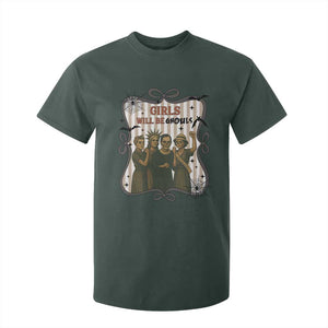 Halloween Feminist T Shirt For Kid Girls Will Be Ghouls Women Empowerment TS12 Dark Forest Green Print Your Wear