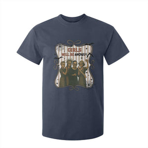 Halloween Feminist T Shirt For Kid Girls Will Be Ghouls Women Empowerment TS12 Navy Print Your Wear