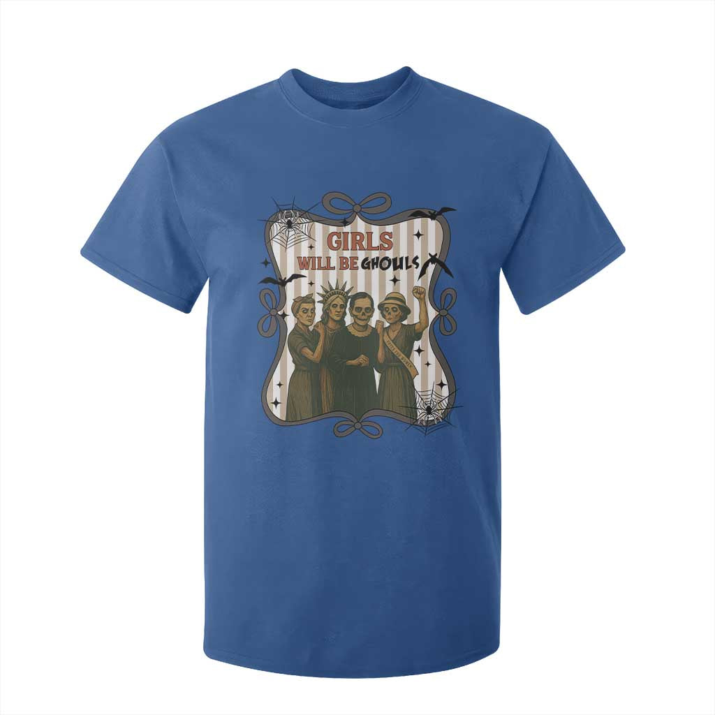 Halloween Feminist T Shirt For Kid Girls Will Be Ghouls Women Empowerment TS12 Royal Blue Print Your Wear
