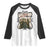 Halloween Feminist Raglan Shirt Girls Will Be Ghouls Women Empowerment TS12 White Black Print Your Wear