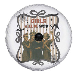 Halloween Feminist Spare Tire Cover Girls Will Be Ghouls Women Empowerment TS12 Print Your Wear