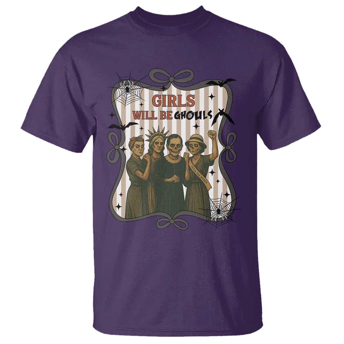 Halloween Feminist T Shirt Girls Will Be Ghouls Women Empowerment TS12 Purple Print Your Wear