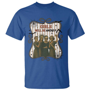 Halloween Feminist T Shirt Girls Will Be Ghouls Women Empowerment TS12 Royal Blue Print Your Wear