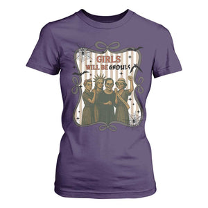 Halloween Feminist T Shirt For Women Girls Will Be Ghouls Women Empowerment TS12 Purple Print Your Wear