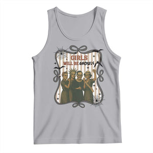 Halloween Feminist Tank Top Girls Will Be Ghouls Women Empowerment TS12 Athletic Heather Print Your Wear