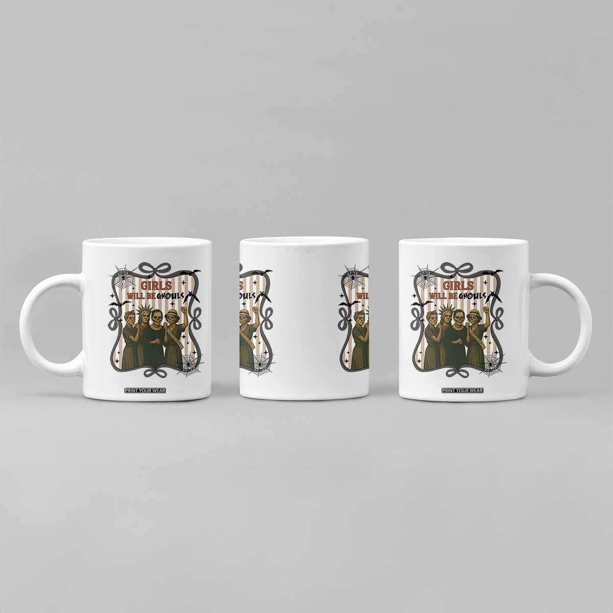 Halloween Feminist Coffee Mug Girls Will Be Ghouls Women Empowerment TS12 Print Your Wear