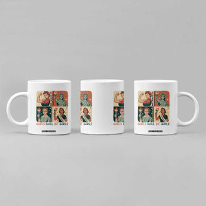 Girls Will Be Girls Coffee Mug Patriotic Feminist USA Women TS12 Print Your Wear