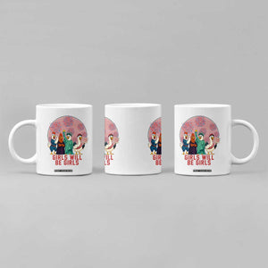 Girls Will Be Girls Coffee Mug Funny Patriotic Feathered Feminists Ducks TS12 Print Your Wear