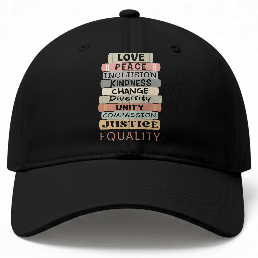 Human Rights Bookish Baseball Cap Kindness Peace Equality Flower For Women TS12 Print Your Wear