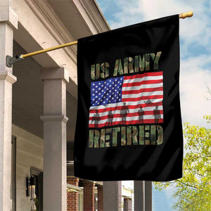 Retired Veteran Garden Flag American Flag US Army Patriotic USA Pride TS12 Print Your Wear
