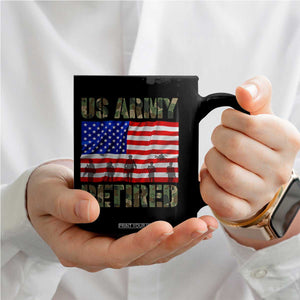 Retired Veteran Coffee Mug American Flag US Army Patriotic USA Pride TS12 Print Your Wear