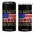 Retired Veteran 4 in 1 Can Cooler Tumbler American Flag US Army Patriotic USA Pride TS12 One Size: 16 oz Black Print Your Wear