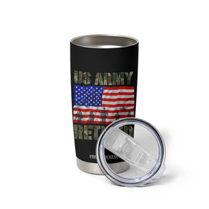 Retired Veteran Tumbler Cup American Flag US Army Patriotic USA Pride TS12 Print Your Wear