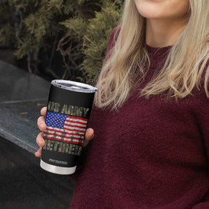 Retired Veteran Tumbler Cup American Flag US Army Patriotic USA Pride TS12 Print Your Wear