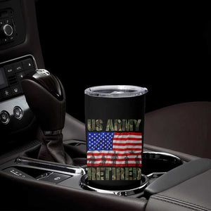 Retired Veteran Tumbler Cup American Flag US Army Patriotic USA Pride TS12 Print Your Wear